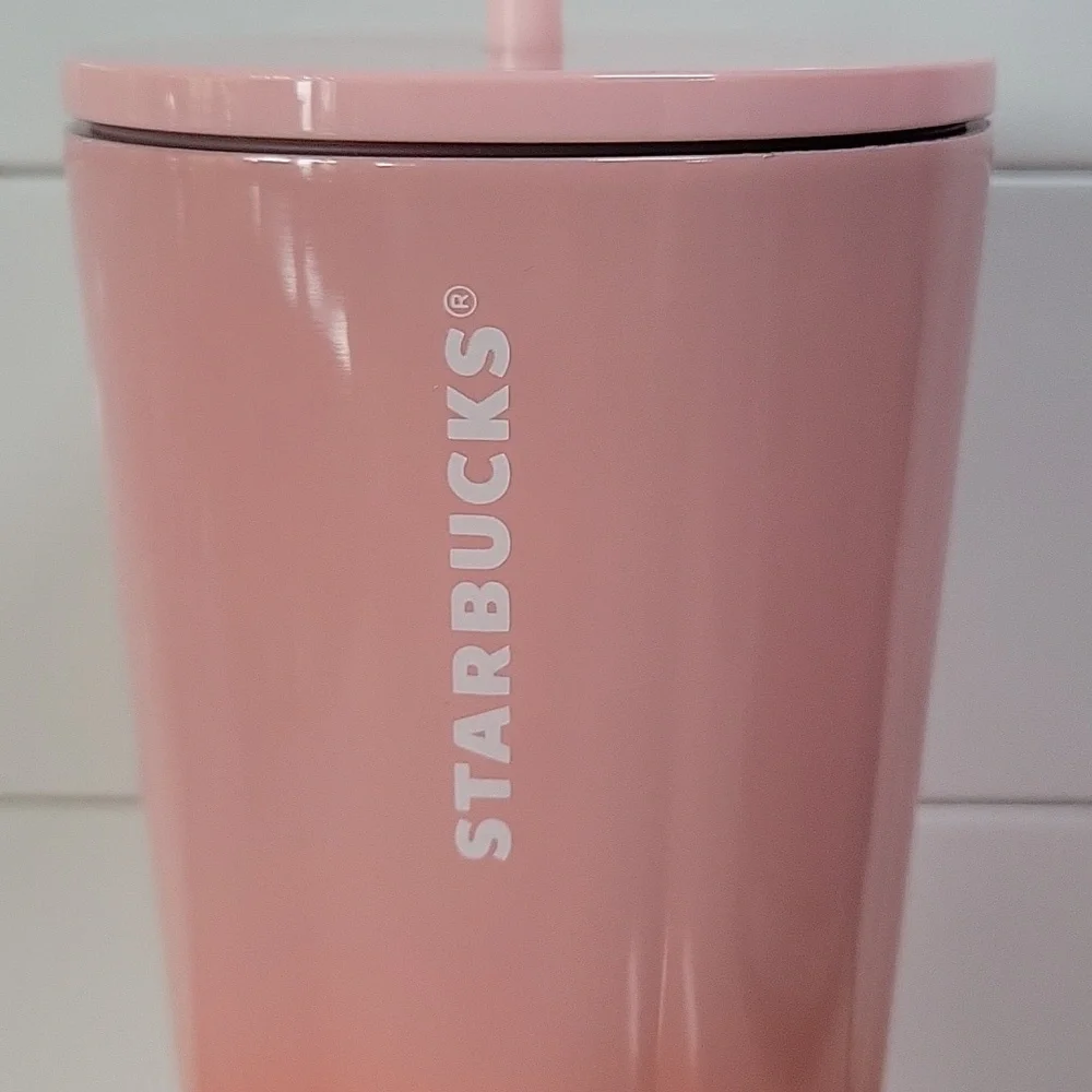 Starbucks 2020 Red & Pink Ombre Stainless Steel Tumbler